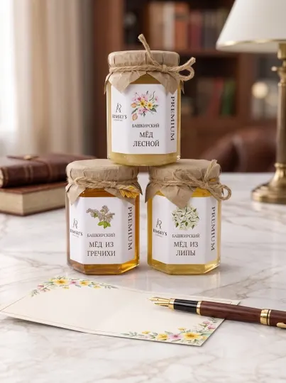 Подарочный Набор Натурального Башкирского Меда KIMSKY'S - Мед и продукты пчеловодства