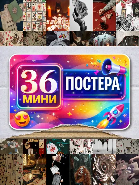 BUCHIBU Минипостеры 54 шт Эстетика Игральных Карт