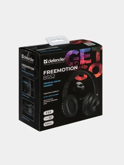 Беспроводные наушники гарнитура Defender FreeMotion B552 Bluetooth 5.0 до 5 часов музыки - Наушники