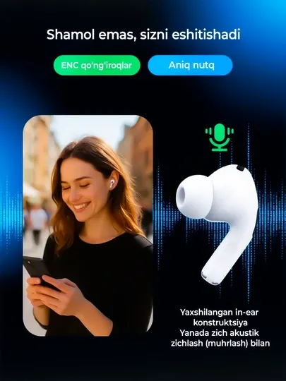 Pods Pro 2, Bluetooth-наушники, ANC беспроводные наушники, для Android и iPhone - Наушники