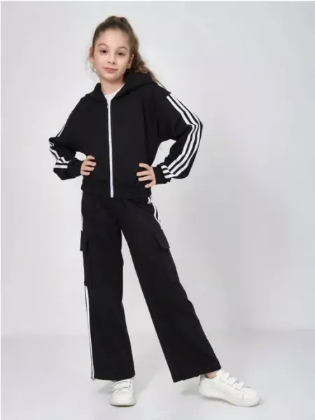 Детский спортивный костюм на молнии с капюшоном NgocAnh Fashion