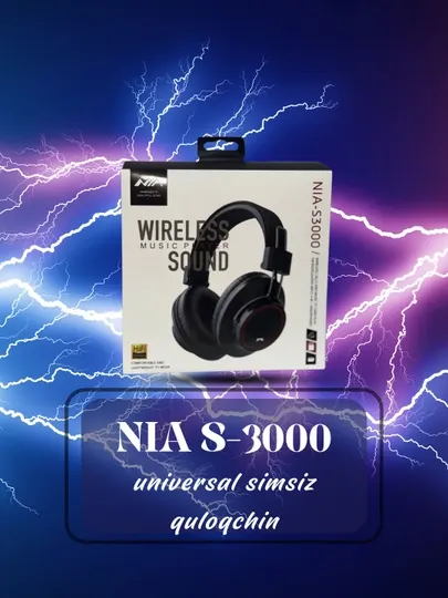 Беспроводные спортивные наушники NIA S‑3000 с микрофоном - Наушники