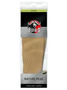 Bufalo "Nature Plus" стельки ортопедические (нат.кожа+супинатор+латекс+уголь) Размер 41