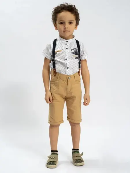 Рубашка новогодняя с коротким рукавом праздничная SmileChildTop