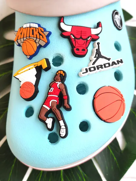 Fun_Jibz Джибитсы Баскетбол Jordan Knicks Chicago Bulls для Crocs