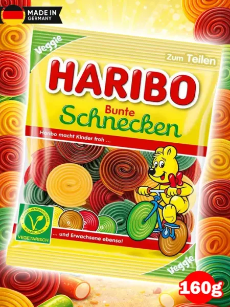 Haribo Жевательный Мармелад Харибо Bunte Schnecken