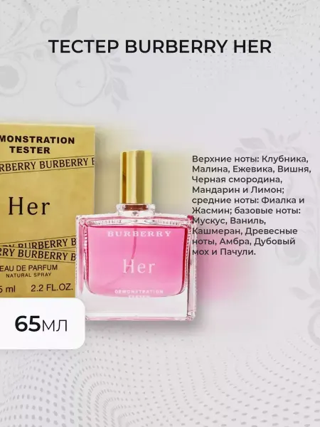 Духи оригинальные тестеры Женские духи тестер Burberry Her 65мл