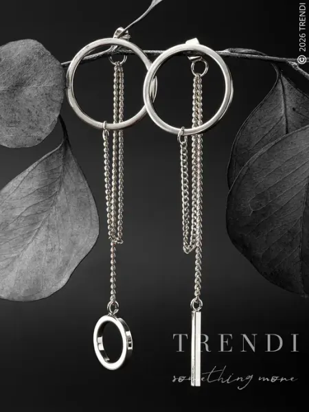 Массивные серьги бижутерия длинные висячие вечерние Trendi