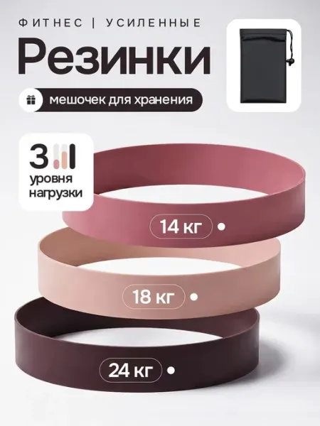 BurnBand Фитнес резинки для ног и ягодиц