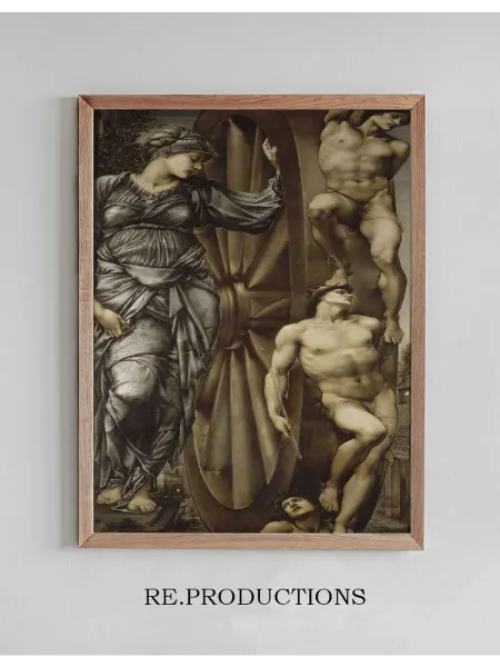 Re.productions Постер The Wheel of Fortune - Sir Edward Coley Burne-Jones