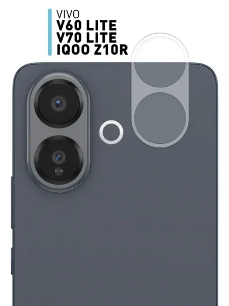 Защитное стекло на камеру iQOO Z10R и Vivo V60 Lite Rosco