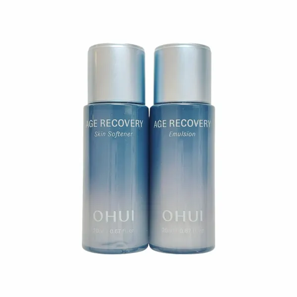 Тонер и эмульсия восстанавливающие антивозрастные с коллагеном O HUI Age Recovery Skin Softner & Emulsion 20ml+20ml