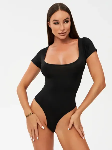 Bwear Боди с коротким рукавом утягивающее базовое