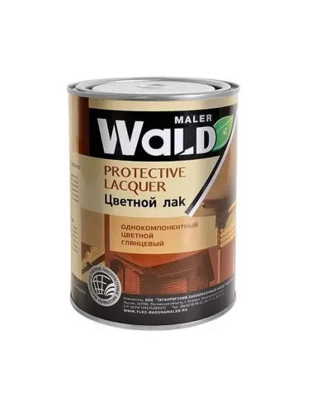 Лак по дереву Wald глянцевый 1л Тиковое дерево РАДУГАМАЛЕР