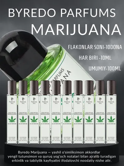 Парфюм для мужчин и женщин, Parfum Byredo Marijuana