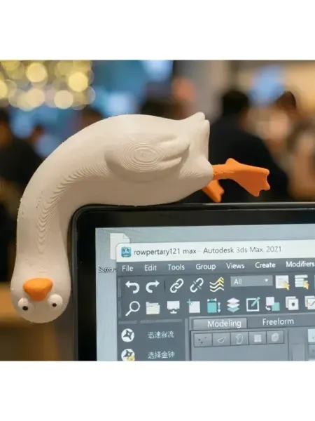 Декоративный держатель на монитор «Гусь» (3D печать)