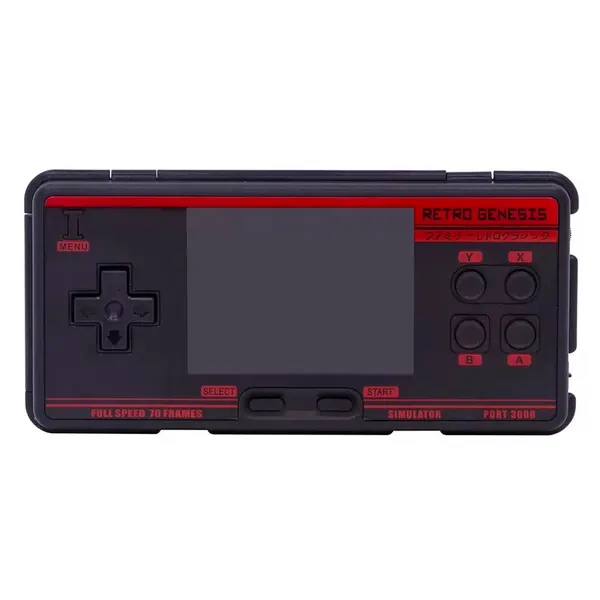 Портативная игровая приставка Retro Genesis Port 3000 черно-красный (4000+ игр)