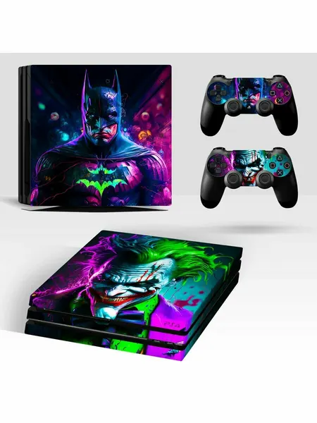 Наклейки Joker "Batman", для PlayStation 4, зеленовато-синие