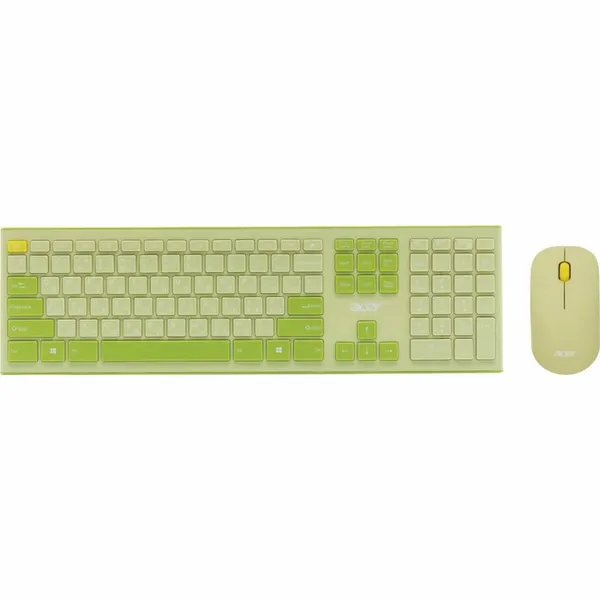 Набор клавиатура+мышь Acer OCC205, зеленый/желтый (ZL. ACCEE.00E)