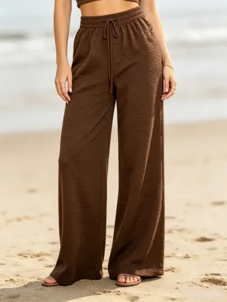Брюки палаццо летние широкие сингапур UYVU CLOTHES