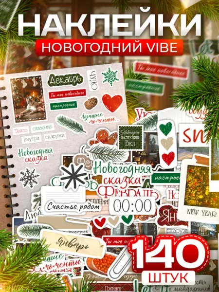 TM. Творческая мастерская Наклейки, для скрапбукинга новогодний декор