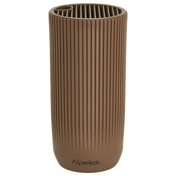 Подставка для ножей Alpenkok AK-226ST, 23×11 см , пластик, коричневый