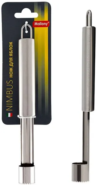 Нож для яблок из нержавеющей стали, NIMBUS, 20*2 см, овальная ручка с подвесом (007419)