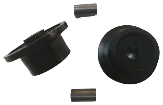 Пластиковый мебельный ролик (колёсик) 19 мм с втулкой - фурнитура для выкатных диванов, (комплект - 2 шт.)