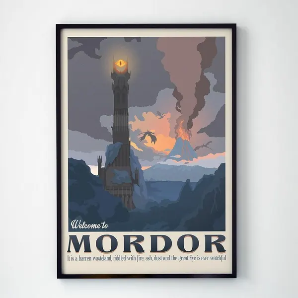 Плакат, постер Властелин колец (The Lord of the Rings) на бумаге, размер 21х30см
