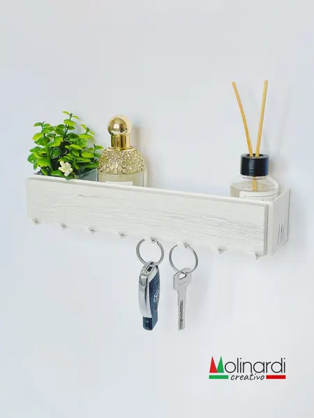 Ключница Molinardi Creativo, настенная, с карманом, 8 крючков для ключей, КЛЮЧ2-ББ