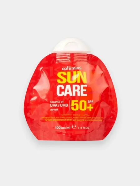 Крем для лица и тела cafemimi солнцезащитный водостойкий spf50+ 100мл