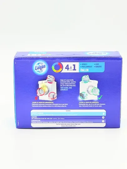 Средства для очистки барабана стиральных машин от накипи и грязи Calgon Power Tabs, 15 шт