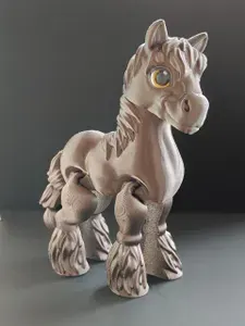 Коричневая Лошадь подвижная декоративная фигурка. Подарок Сувенир