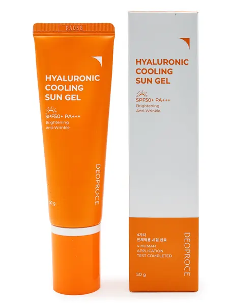 Deoproce Гель для лица солнцезащитный Hyaluronic Cooling Sun Gel SPF50+ PA+++, 50 г