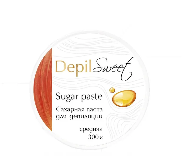 DepilSweet Сахарная паста для депиляции Средняя, 300г, эко шугаринг средней плотности