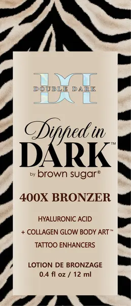 Brown Sugar, 400 Х Ультра-темная сыворотка для загара с гиалуроновой кислотой Double Dark Dipped In Dark, 12 мл