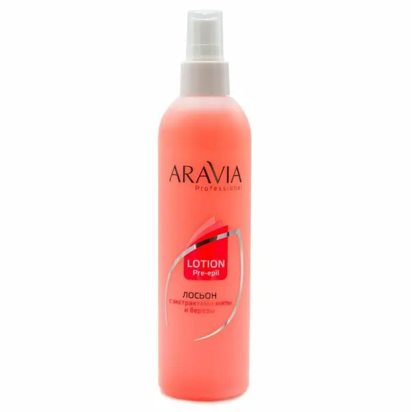 ARAVIA Professional Лосьон перед депиляцией с экстрактами мяты и березы 300 мл