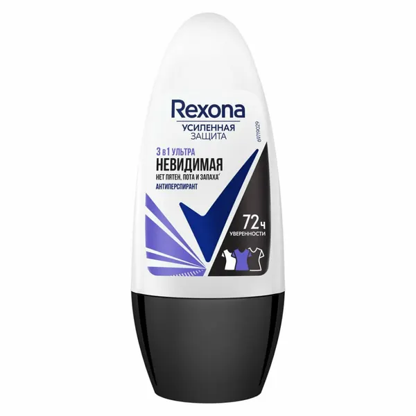 Дезодорант ролик REXONA 50мл Ультраневидимая жен. NEW