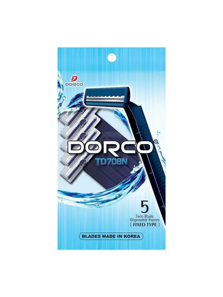 Бритвенные станки Dorco одноразовые 2 лезвия 5 шт