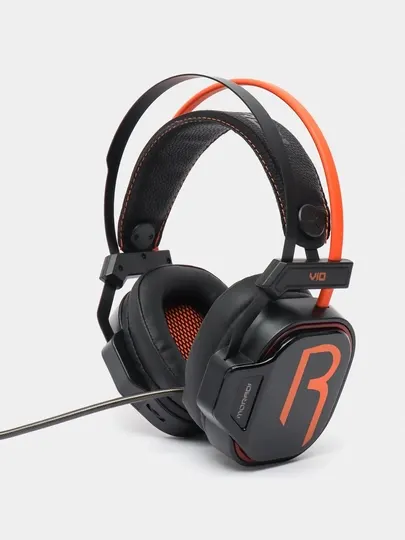 Игровые наушники Moradi V10, с RGB подсветкой и микрофоном - Игровые наушники