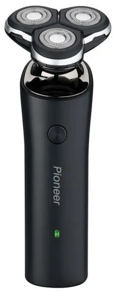Бритва электрическая Pioneer BS006 беспроводная с USB-кабелем, 3 плавающие головки, вращение на 360 градусов