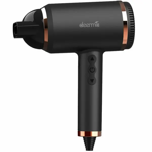 Фен Deerma CF20W RU, ионизация, вращение шнура, функциональный