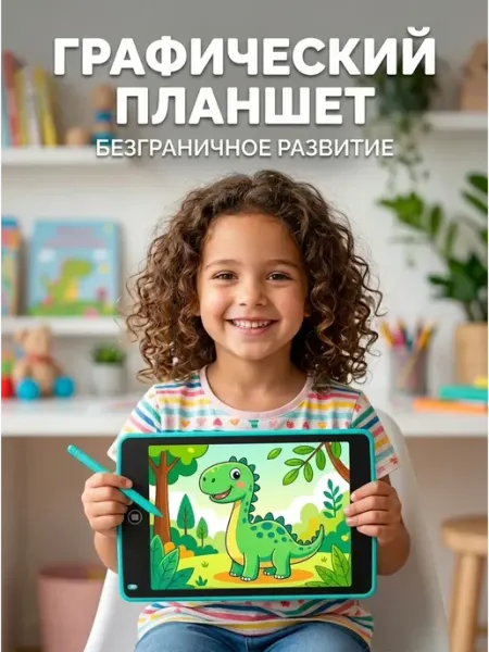 Планшет для рисования графический Подарок первокласснику KAGHAND PAPI