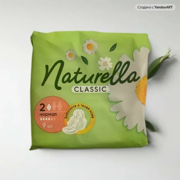 Прокладки Naturella Classic Camomille Normal, с крылышками, 9шт
