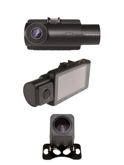 Видеорегистратор Camshel Smart Trio GPS, с ИК-подсветкой, Wi-Fi , три камеры