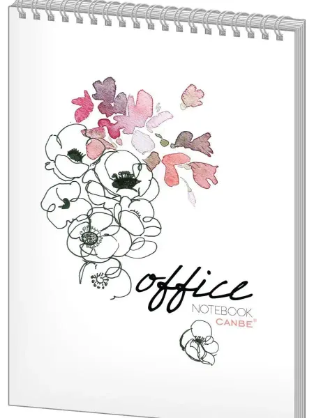 CANBE Блокнот "Office Flowers"А6 40 л