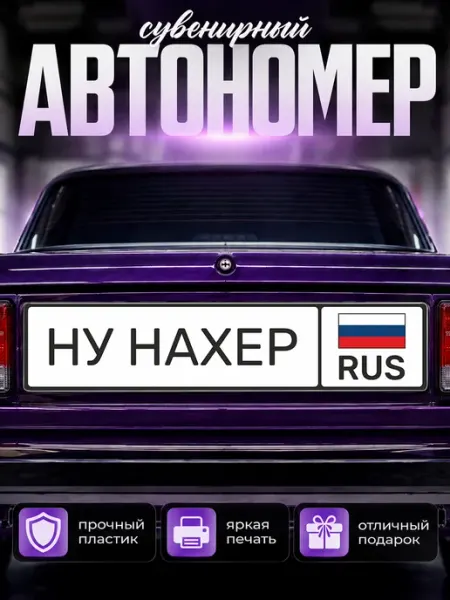 Сувенирный номер на авто Наклейки за Копейки