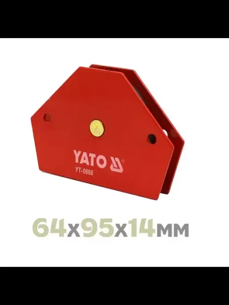 Струбцина магнитная для сварки, держит до 11.5кг Yato