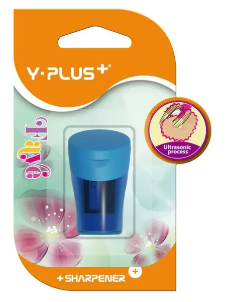 Точилка пластиковая Y-Plus 1 отверстие с контейнером, 1