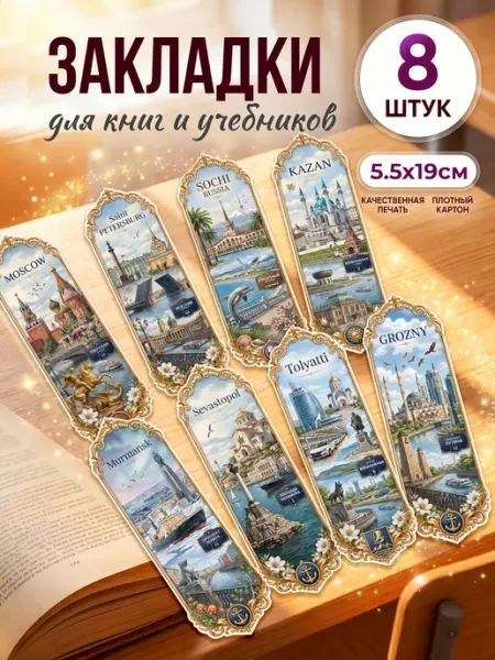 Закладки для книг и учебников, открытки для посткроссинга ТипоБереста